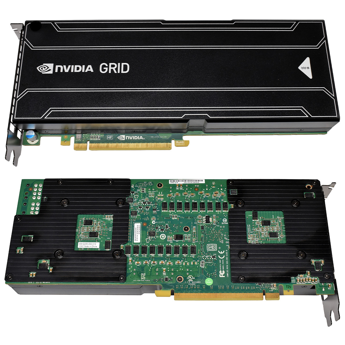 GRID K2 - 6.jpg NVidia GRID K2 699-52055-0302-310 690-52055-0302-001 Graphics Accelerator GK104 4GB GDDR5 PCIe3.0 x16