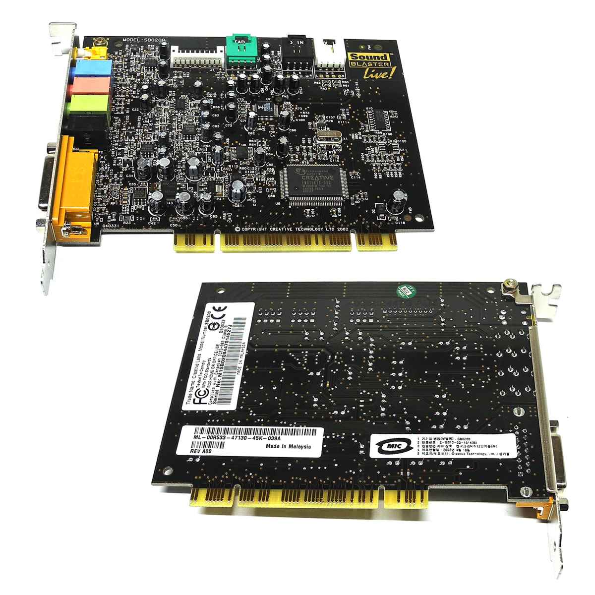DELL 00R533 Creative Labs Sound Blaster Live! SB0200 5.1 PCI Sound Card DELL 00R533 Creative Labs Sound Blaster Live! SB0200 5.1 PCI Sound Card