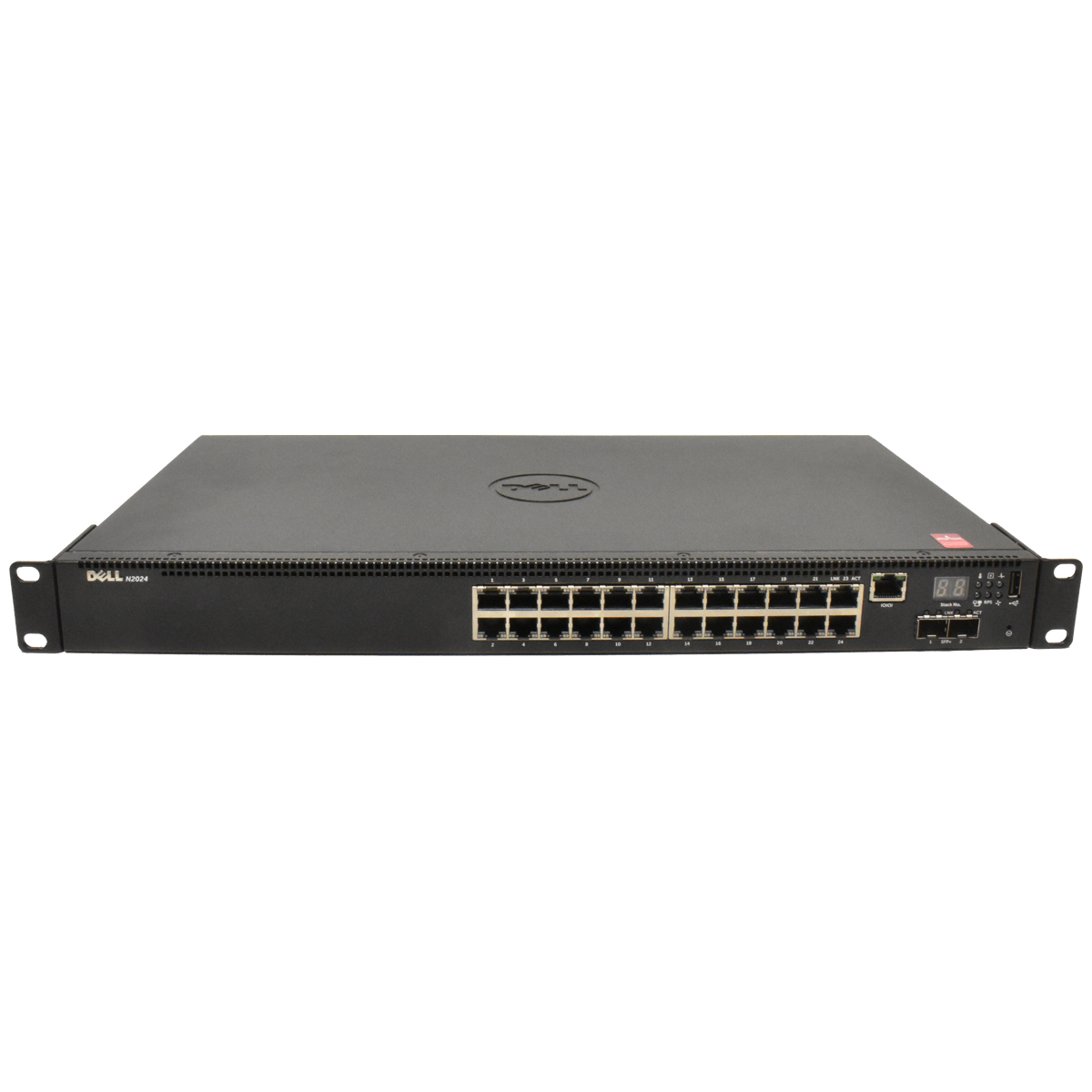 Dell PowerSwitch N2024 Networking Switch 24-Port 2x 10GbE SFP+ 2x Stacking Ports Dell PowerSwitch N2024 Networking Switch 24-Port 2x 10GbE SFP+ 2x Stacking Ports