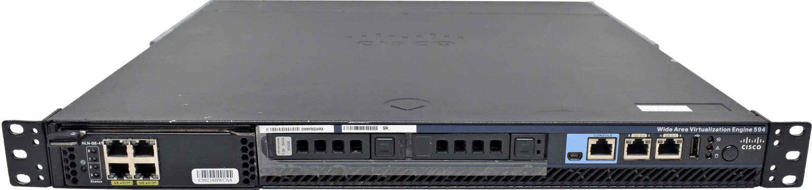 Cisco Wide Area Virtualization Engine 594 WAVE-594-K9 + Module WAVE-INLN-GE-4T +500GB HDD