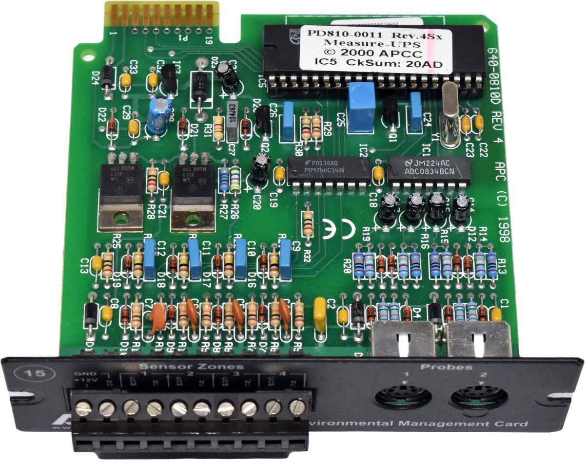 APC AP9612TH Environmental Management Card 640-0810D Rev 4