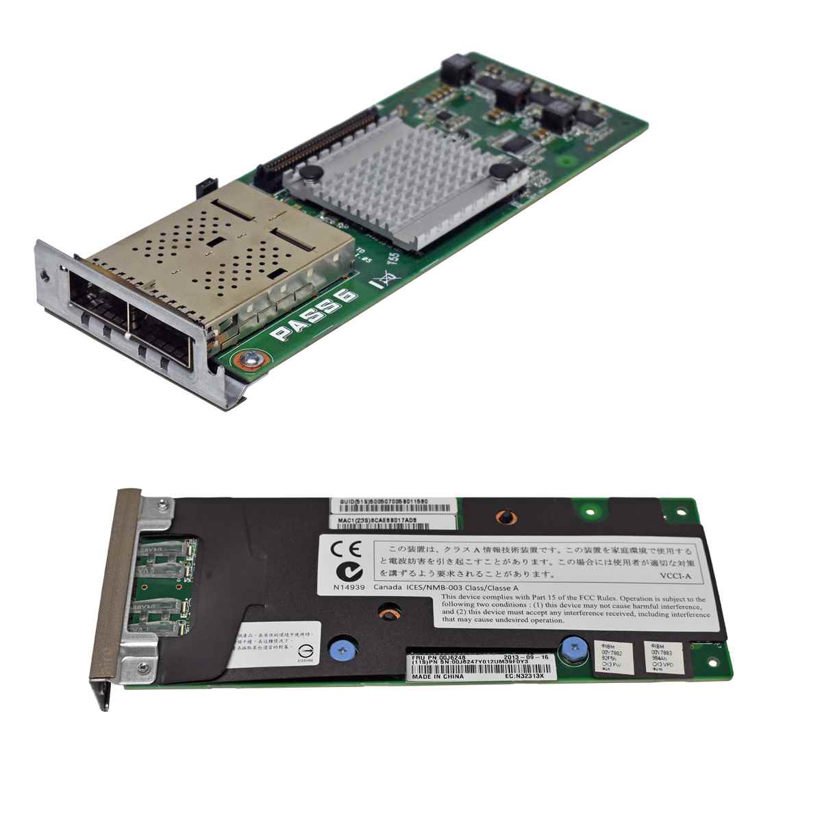 IBM Dual Port 00J6248 FDR Infiniband Adapter Pass 6 für IBM System x3550, x3650 M4 IBM Dual Port 00J6248 FDR Infiniband Adapter Pass 6 für IBM System x3550, x3650 M4
