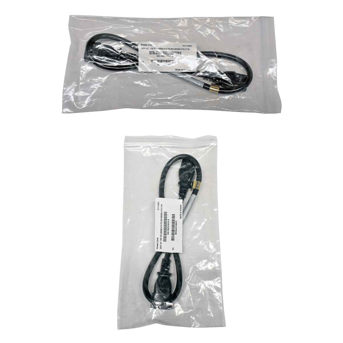 Hitachi 250V AC 10A IEC-60320-C14 TO IEC-60320-C13 0.7m 043-100210-02-UL-S black NEW NEU