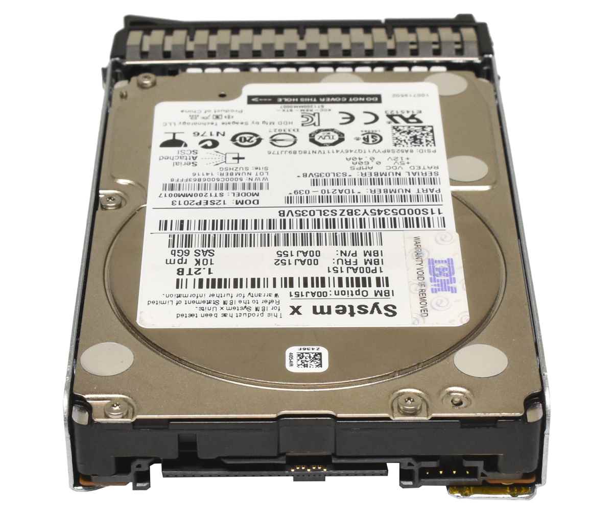 IBM Seagate 1.2TB 2.5" 10K 6G SAS HDD Festplatte ST1200MM0017 00AJ155 Server Storage