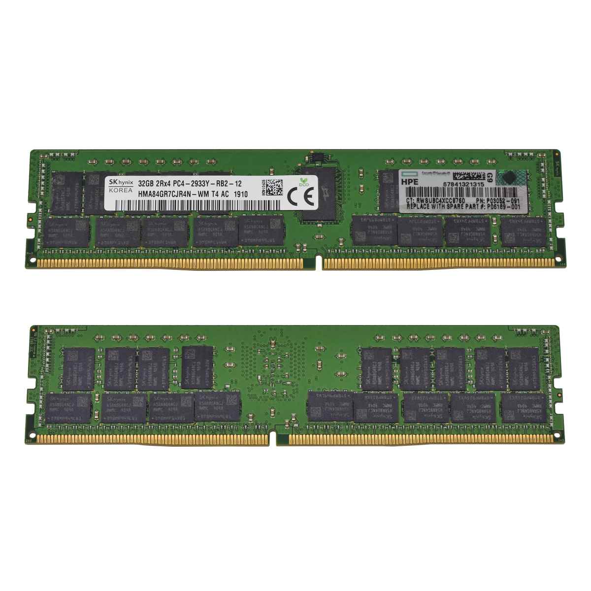 HP SKhynix 32GB 2Rx4 PC4-2933Y DDR4 RAM HMA84GR7CJR4N-WM P03052-091 HP SKhynix 32GB 2Rx4 PC4-2933Y DDR4 RAM HMA84GR7CJR4N-WM P03052-091