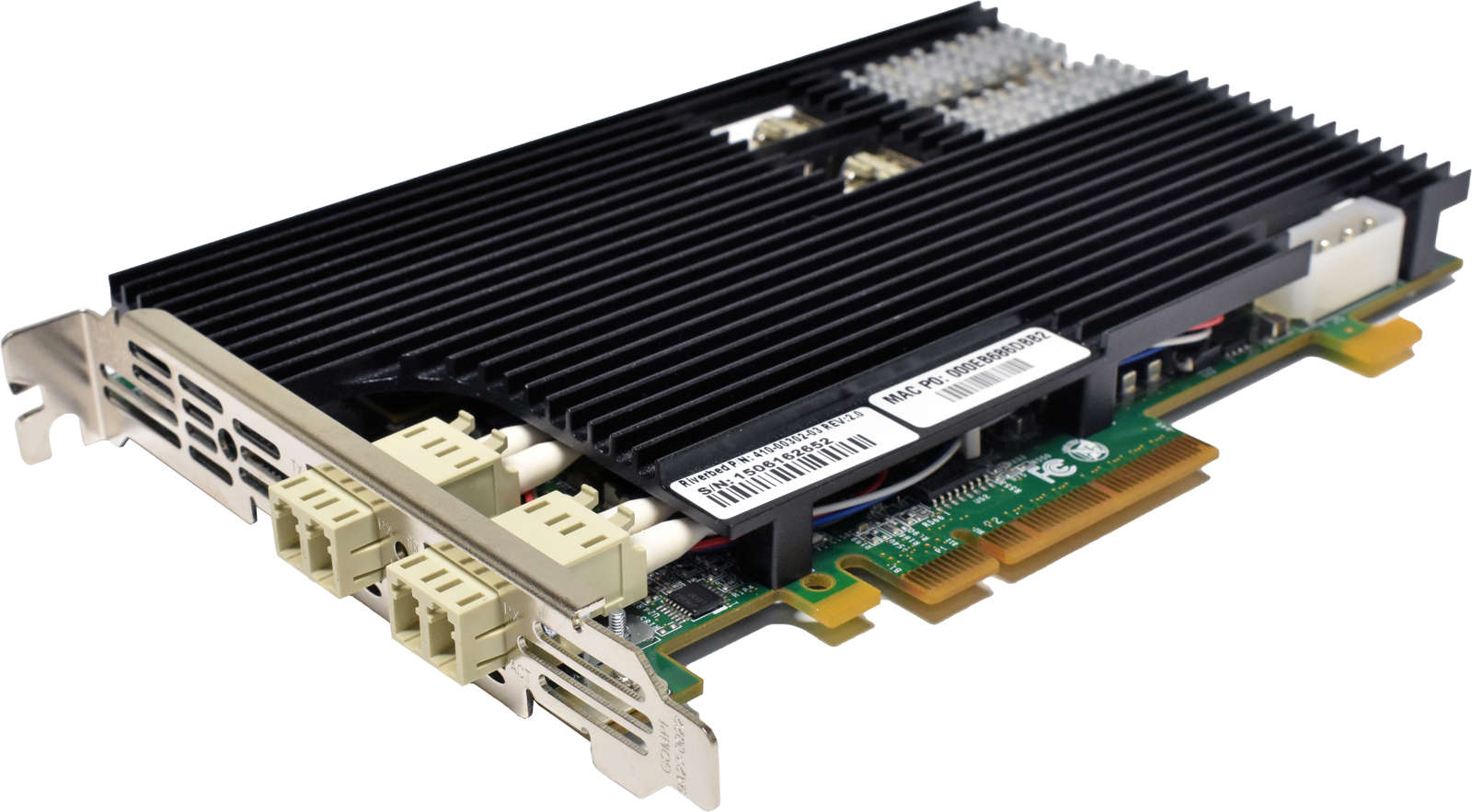 Riverbed Dual-Port NIC-1-010G-2SR-BP 410-00302-03 SR Fibre 10G PCIe x8