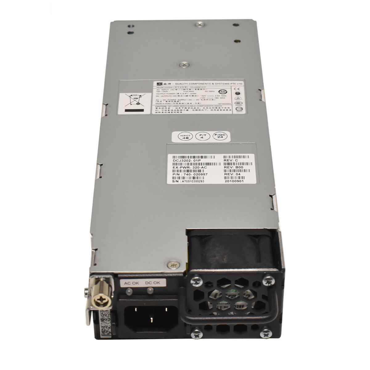 Juniper EX3200 Power Supply 320W EX-PWR-320-AC 740-020957 Juniper EX3200 Power Supply 320W EX-PWR-320-AC 740-020957