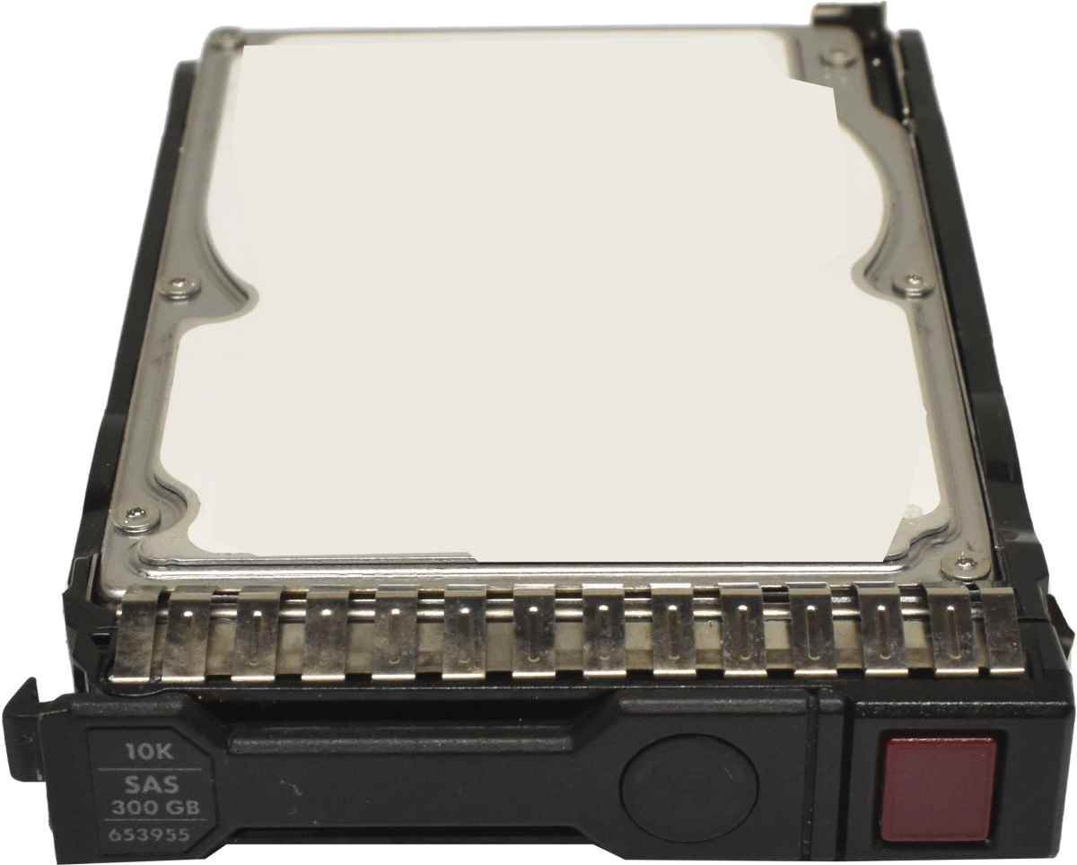 HP 300GB 2.5" 6G 10K SAS HDD Festplatte EG0300FBDBR 597609-001 0B25642 mit Rahmen