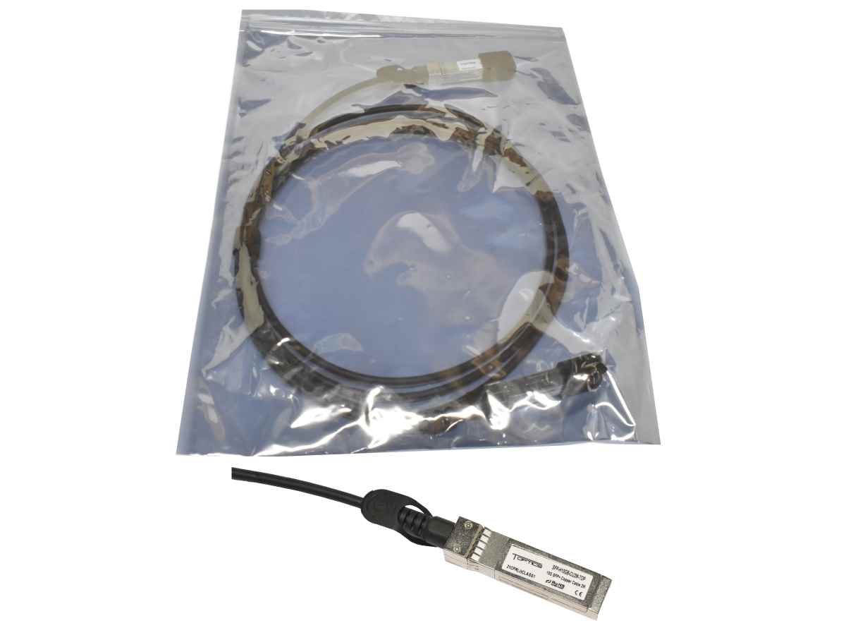 T Optics SFP-H10GB-CU2M-TOP 10Gb SFP+ / SFP+ Twinax Copper Cable 2m NEU T Optics SFP-H10GB-CU2M-TOP 10Gb SFP+ / SFP+ Twinax Copper Cable 2m NEU