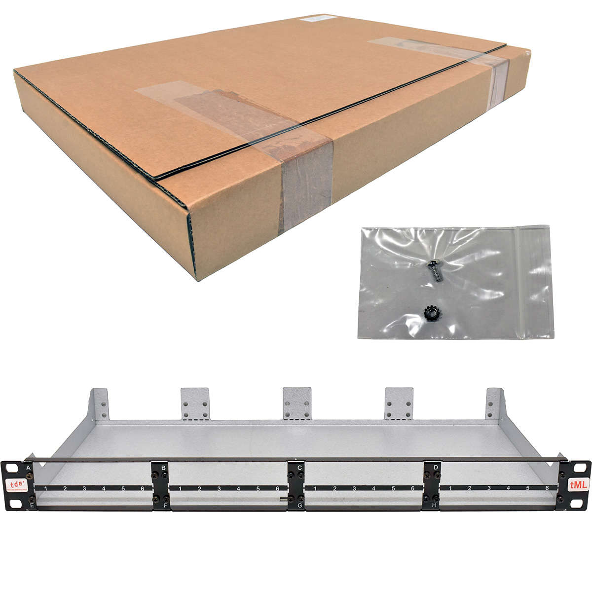 tde-tML-Modulträger-19-1HE-TML-19-1HE-8-M-SW-NEW-N-001.jpg tde tML Modulträger 19"/1HE TML-19-1HE-8-M-SW NEW NEU