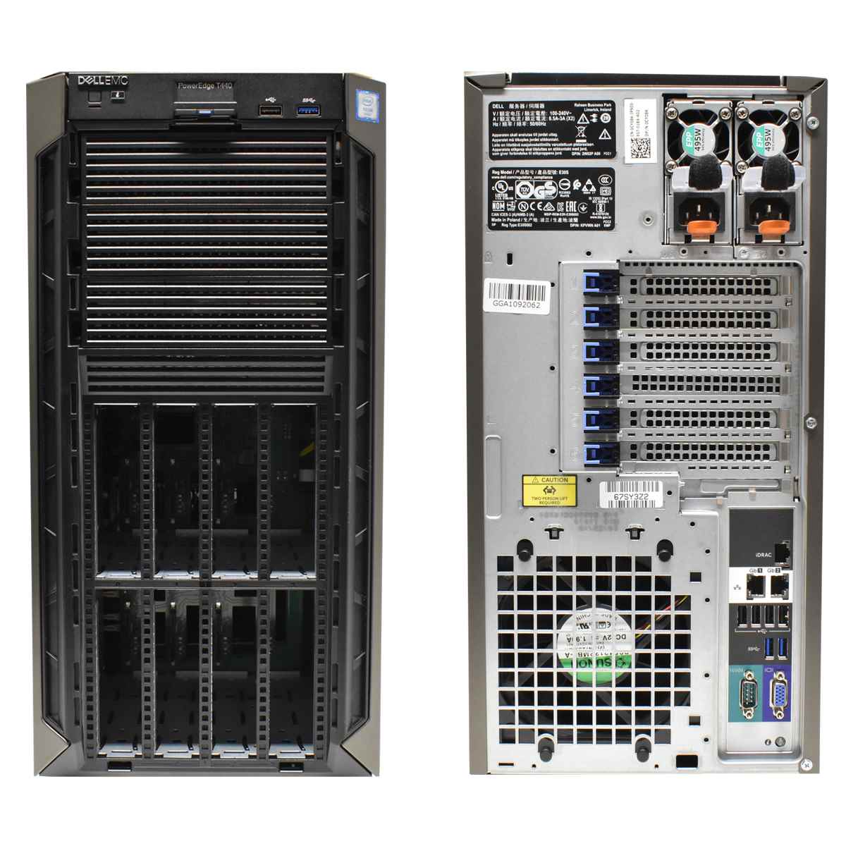 Dell PowerEdge T440 Tower 1x Xeon Silver 4110 2,1GHz 48GB PC4 H330 8x 3,5 LFF Dell PowerEdge T440 Tower 1x Xeon Silver 4110 2,1GHz 48GB PC4 H330 8x 3,5 LFF