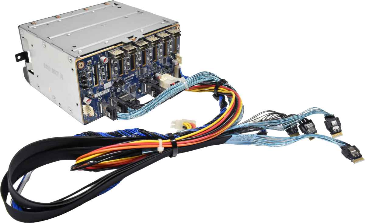 Gigabyte G292-Z20 8-Port SFF Backplane Board CBPG083 + Cage + Cable