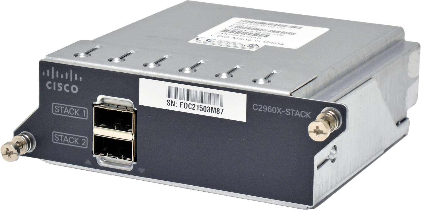Cisco Catalyst 2960-X 800-37538-01, 02 FlexStack Plus Stacking Module