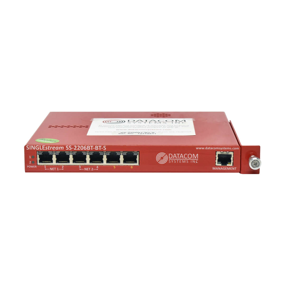 Datacom-SINGLEstream-SS-2206BT-BT-S-Link-Aggregati-002.jpg Datacom SINGLEstream SS-2206BT-BT-S Link Aggregation Tap no PSU