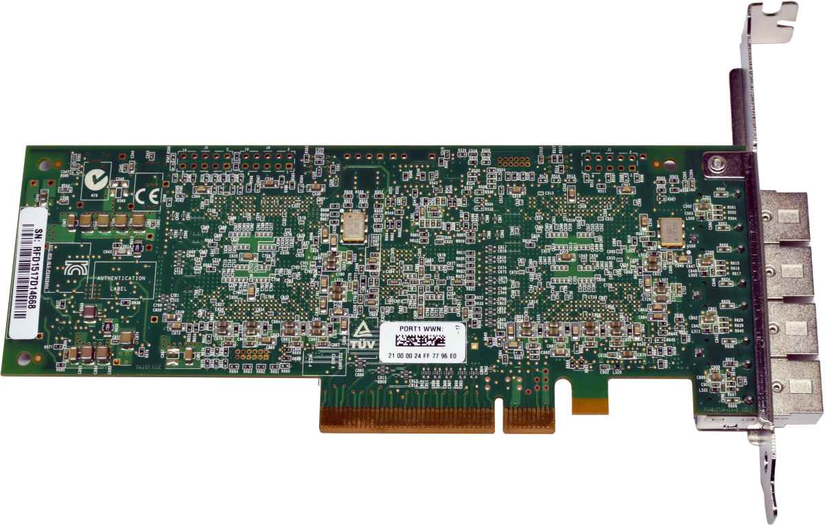 IBM QLogic 00WT106 QLE2564L-IBMP 4-Port 8G LWL PCIe x8 FC Server Adapter FP IBM QLogic 00WT106 QLE2564L-IBMP 4-Port 8G LWL PCIe x8 FC Server Adapter FP