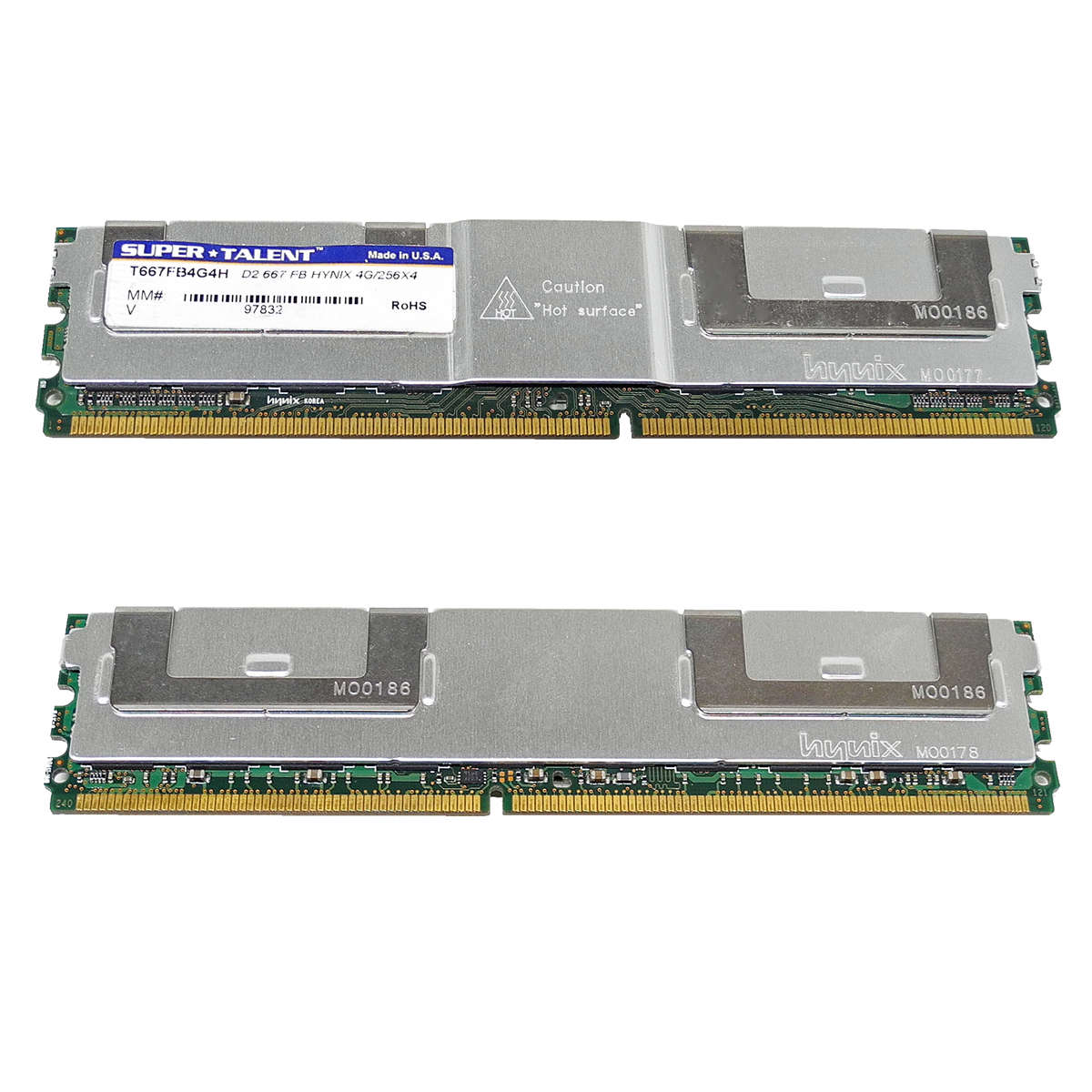 Super Talent T667FB4G4H Hynix 4G/256x4 4GB PC2-5300 Server RAM FB ECC DDR2-667