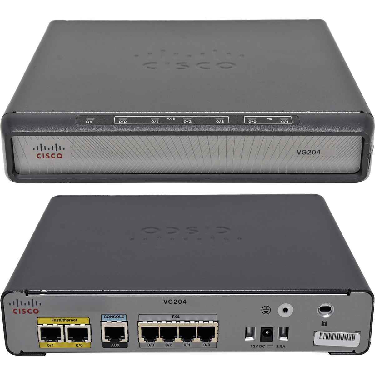 Cisco VG204 74-5701-01 Analog Voice Gateway - VoIP Telephone Adapter no PSU Cisco VG204 74-5701-01 Analog Voice Gateway - VoIP Telephone Adapter no PSU