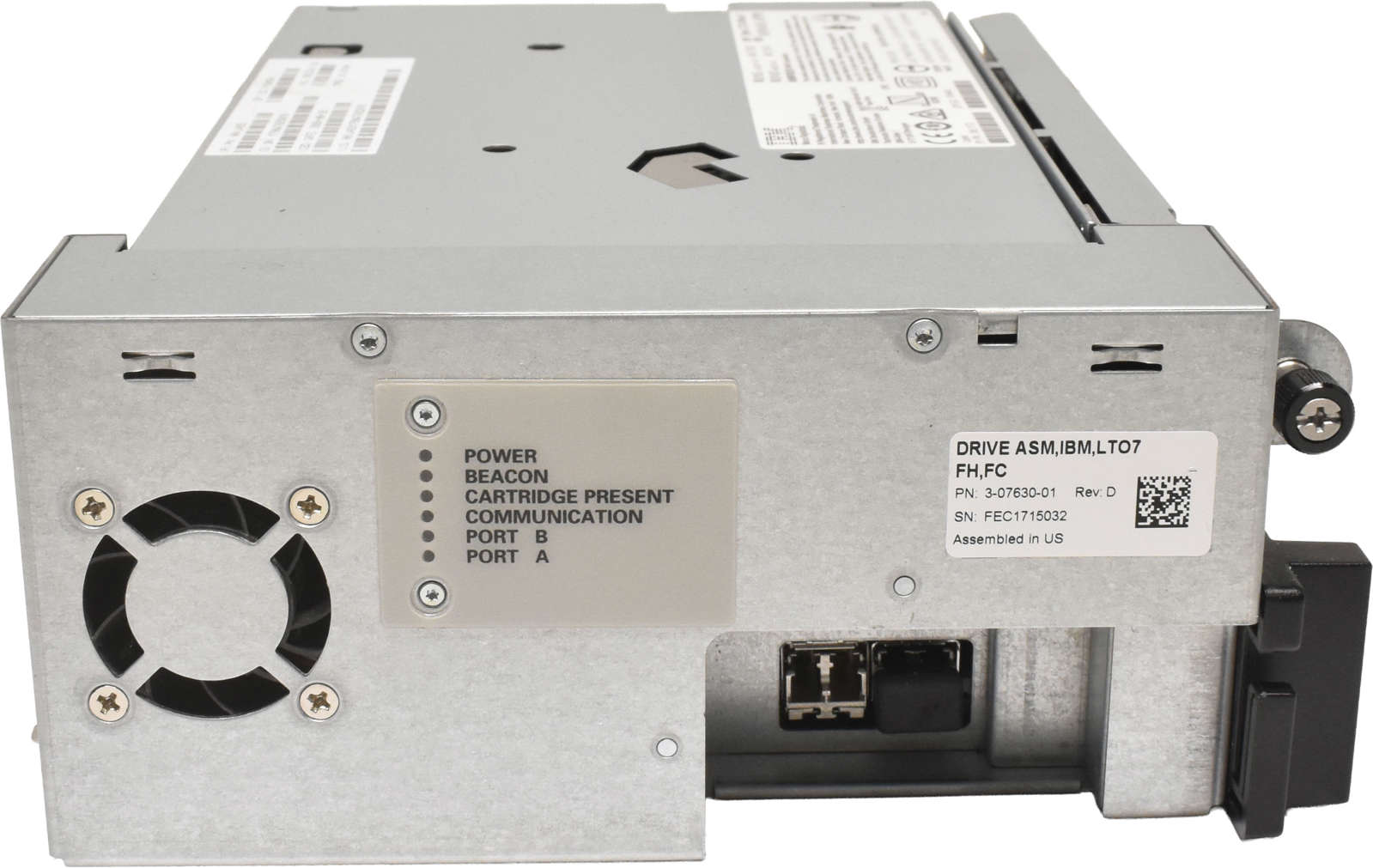 IBM LTO Ultrium 7 LTO-7 FH FC 6 / 15 TB SAS 8G Tape Drive 00VJ493