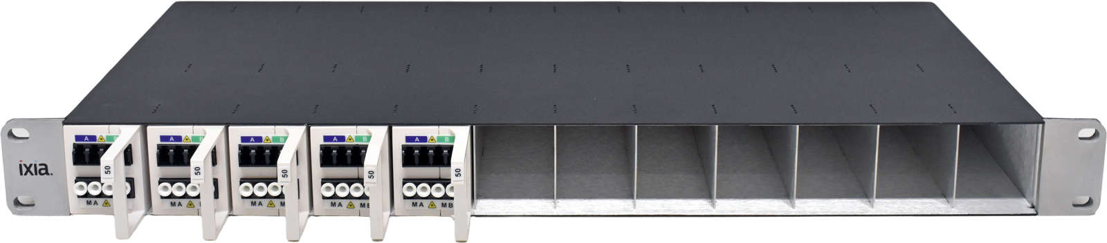 Ixia-Assembly-Rack-RK-FLEX-24-5x-Flex-Tap-Cisco-Bi-001.jpg Ixia Assembly Rack RK-FLEX-24 5x Flex Tap Cisco BiDi TPX-40-SR-50-50-BD