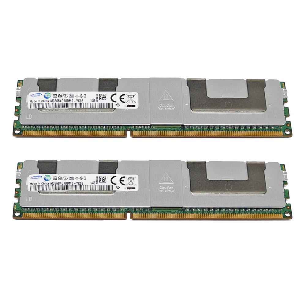 64 GB Samsung 2x 32 GB PC3L-12800L 4Rx4 ECC M386B4G70DM0-YK03 RAM REG ECC DDR3 128 GB Samsung 4x32 GB PC3L-12800L 4Rx4 ECC M386B4G70DM0-YK03 RAM REG ECC DDR3