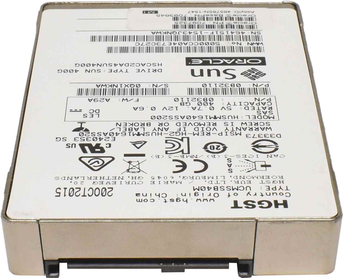 Sun Oracle HGST SSD 400GB 2.5" 12G SAS HUSMM1640ASS200 0B32110 7097325