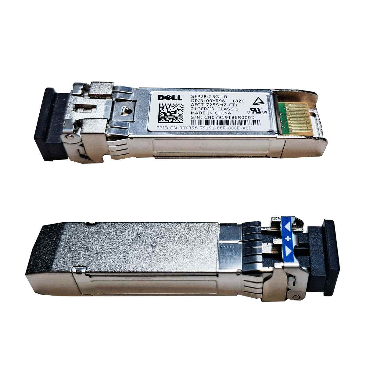 Dell 00YR96 Avago SFP28-25G-LR Transceiver AFCT-725SMZ-FT1 25Gbps 1310 nm 10 km Dell 00YR96 Avago SFP28-25G-LR Transceiver AFCT-725SMZ-FT1 25Gbps 1310 nm 10 km