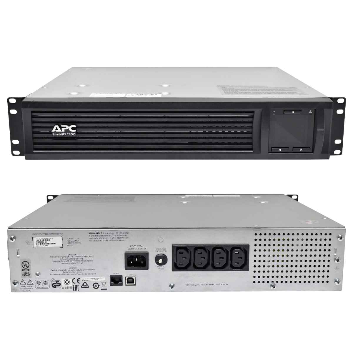 APC Smart-UPS C1000 SMC1000I-2U 1000VA LCD APC Smart-UPS C1000 SMC1000I-2U 1000VA LCD