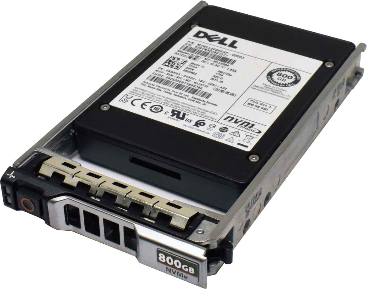 Dell Samsung PM1725a 800GB 2.5" NVMe PCIe SSD MZ-WLL800A 0KWH83 PowerEdge Dell Samsung PM1725a 800GB 2.5" NVMe PCIe SSD MZ-WLL800A 0KWH83 PowerEdge
