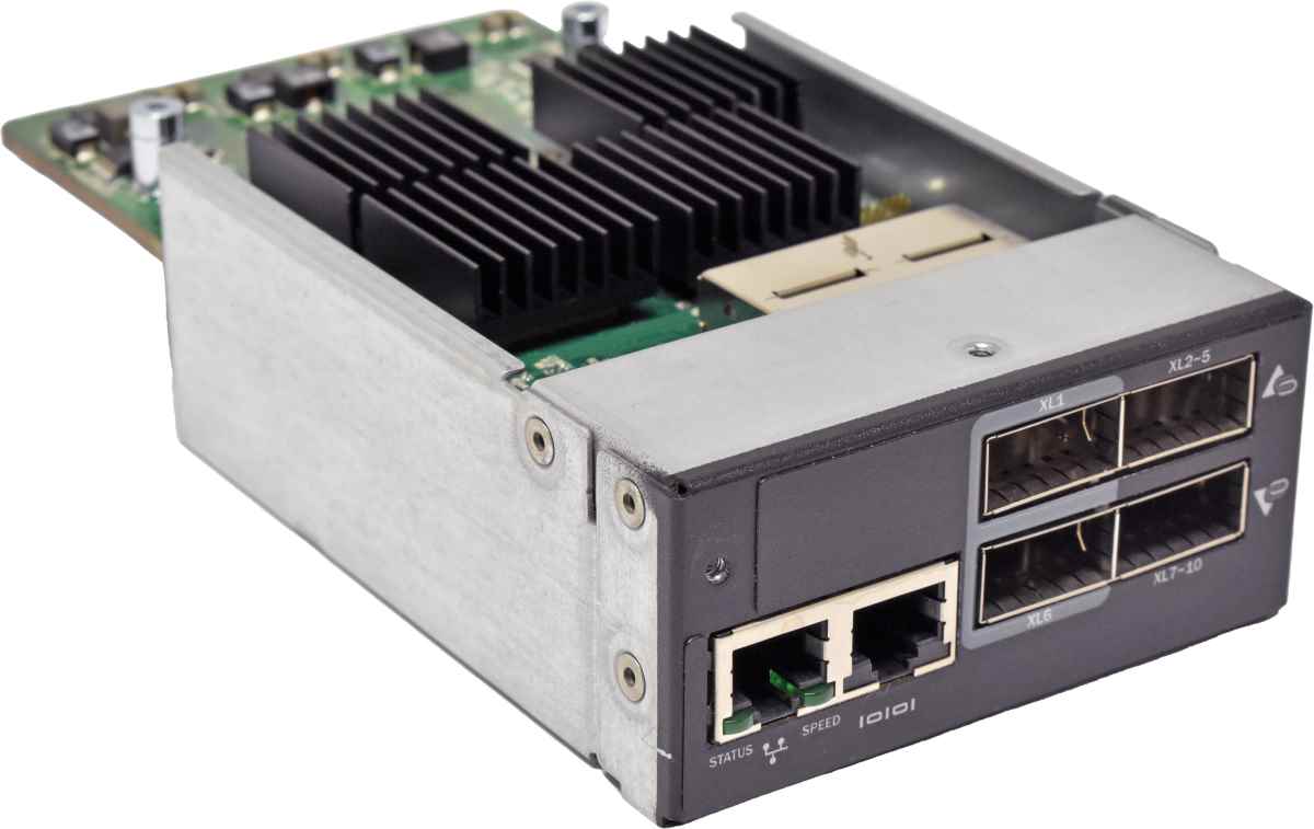 Brocade ICX 6610-48P 40-1000540-10 4-Port 40G QSFP Uplink Module