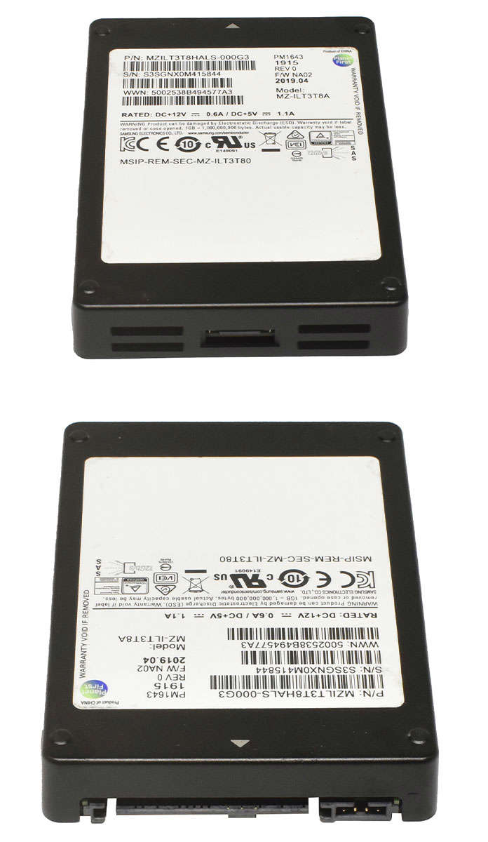 Samsung PM1643 3.84TB 2.5" 12G SAS SSD MZ-ILT3T8A 512 Bytes