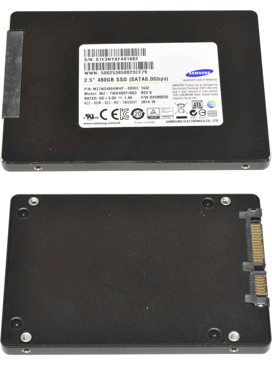 Samsung 480GB MZ-7WD480T/003 2.5" 6G SATA SSD MZ7WD480HMHP-00003