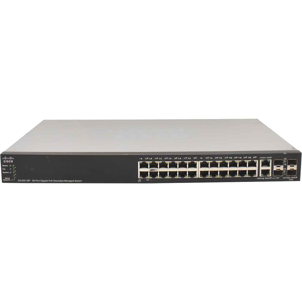 Cisco SG500-28P 24-Port RJ-45 PoE GE Switch 4x GE (2x Combo GE + 2x 1GE/5GE SFP)