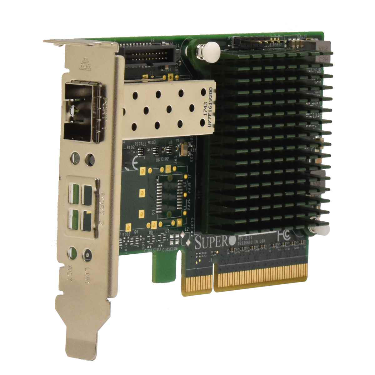 Supermicro AOC-STGN-I1S 1-Port FC SFP+ PCIe x8 10Gb Ethernet Network Adapter LP Supermicro AOC-STGN-I1S 1-Port FC SFP+ PCIe x8 10Gb Ethernet Network Adapter LP