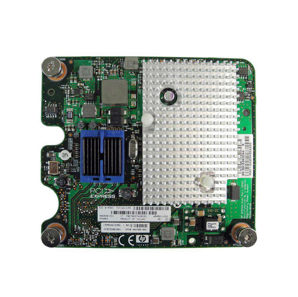 HP-NC532m-Dual-Port-10GbE-BLc-Mezzanine-Adapter-PN-001.jpg HP NC532m Dual Port 10GbE BLc Mezzanine Adapter PN 454521-001 SP# 466308-001