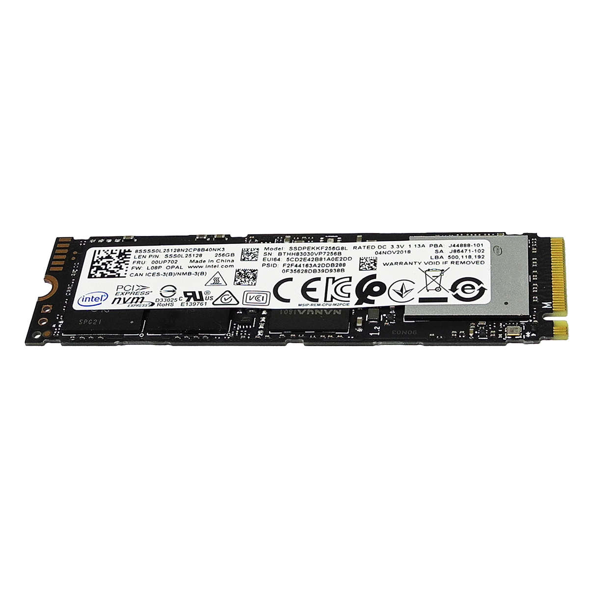 Lenovo-00UP738-Intel-SSDPEKKF256G8L-SSD-256GB-M-2-001.jpg Lenovo 00UP738 Intel SSDPEKKF256G8L SSD 256GB M.2 2280 PCIe Gen3.0 x4 NVMe