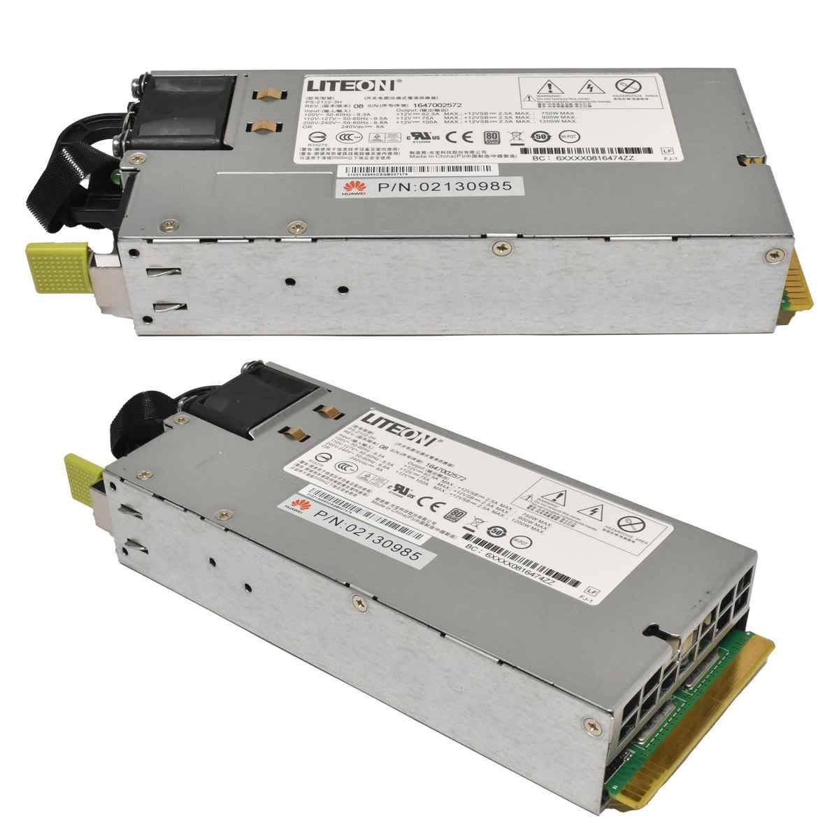 Huawei LiteOn 1200W Power Supply/Netzteil PS-2122-3H 02130985 Huawei LiteOn 1200W Power Supply/Netzteil PS-2122-3H 02130985