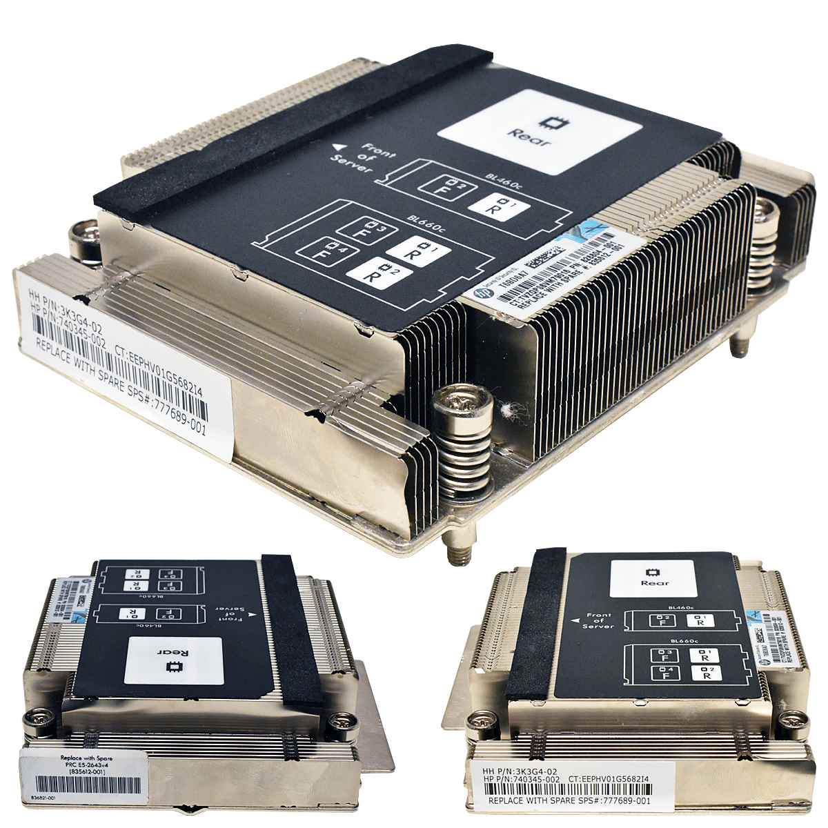 HP ProLiant BL460c Gen9 CPU1 Heatsink / Kühler PN: 740345-002 777689-001 HP ProLiant BL460c Gen9 CPU1 Heatsink / Kühler PN: 740345-002 777689-001