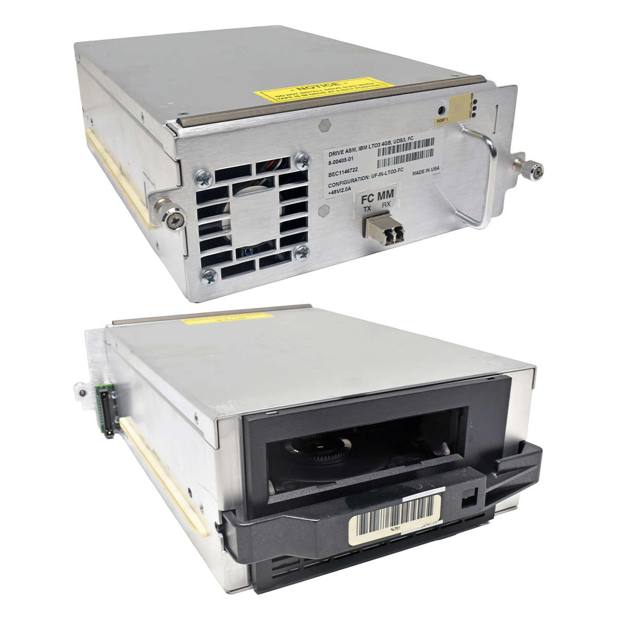 Quantum 8-00405-01 DRV ASM IBM LTO-3 UDS3 FC 4G Tape Drive
