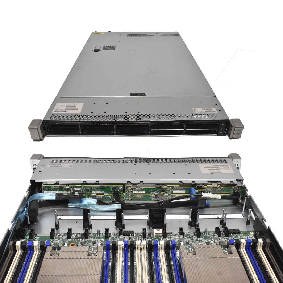 HP ProLiant DL360 G9 Server Barebone no CPU & RAM 2x Kühler P840 10x SFF 2.5" HP ProLiant DL360 G9 Server 2x E5-2650 V4 128GB RAM PC4 P840 10x SFF 2.5"