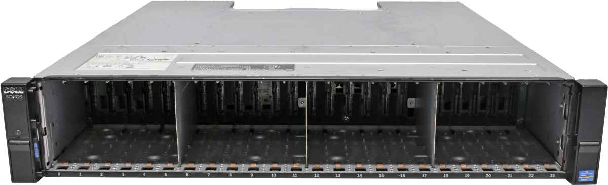 Dell Compellent SC4020 24x 2,5Zoll 2x 10G-iSCSI-2 Typ A Controller Dell Compellent SC4020 24x 2,5Zoll 2x 10G-iSCSI-2 Typ A Controller