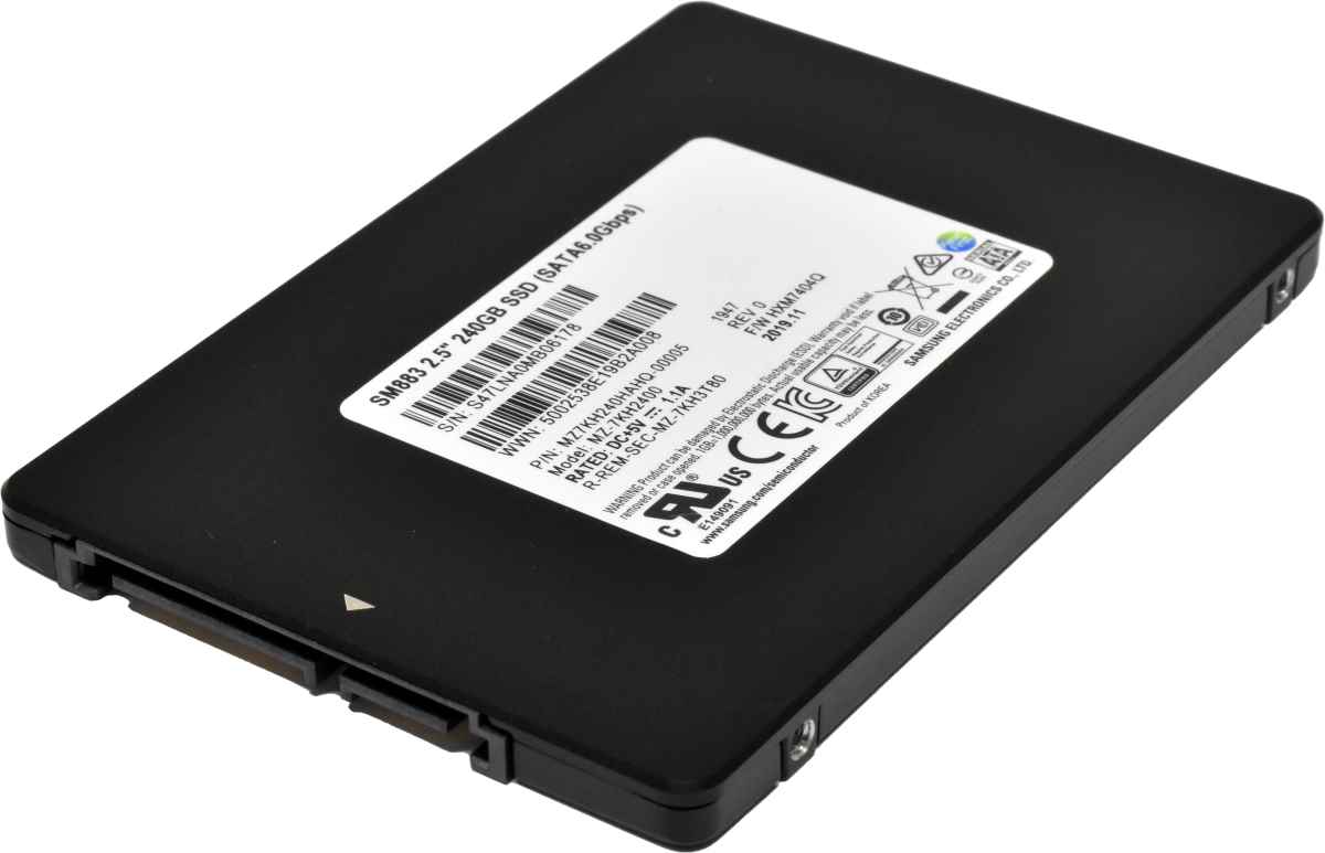 Samsung SM883 240GB MZ7KH240HAHQ MZ-7KH2400 2,5" 7mm 6G SATA SSD