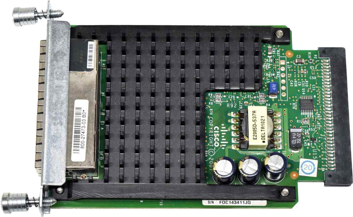 Cisco VIC3-4FXS-DID 4-Port RJ-11 Voice Interface Card 73-10521-05 800-27473-03