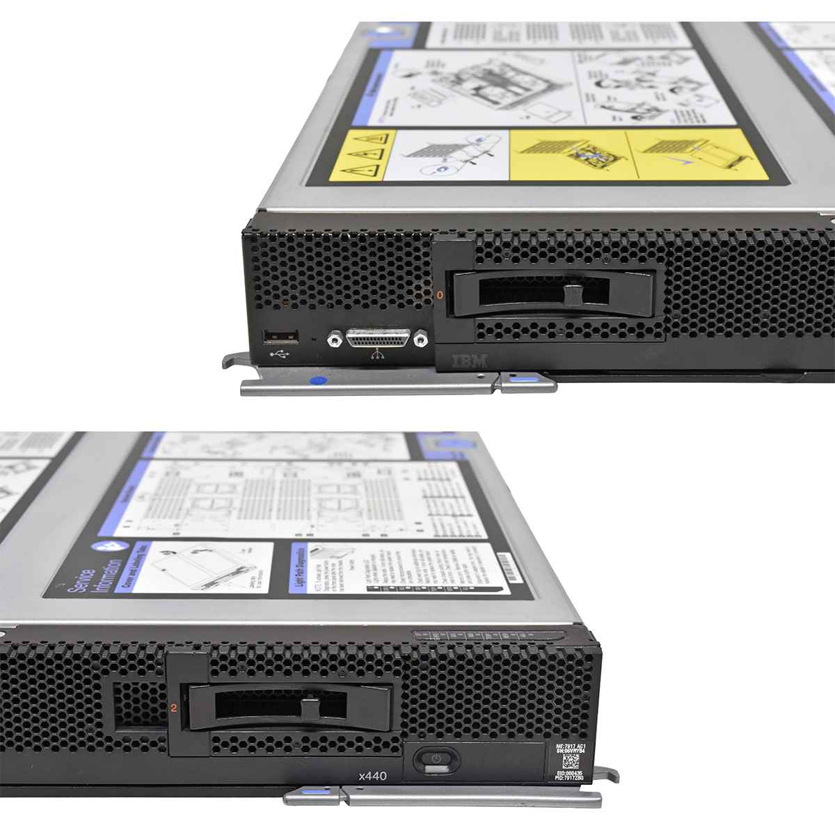 IBM Flex System x440 Compute Node 7917 AC1 +Heatsinks +Caddys