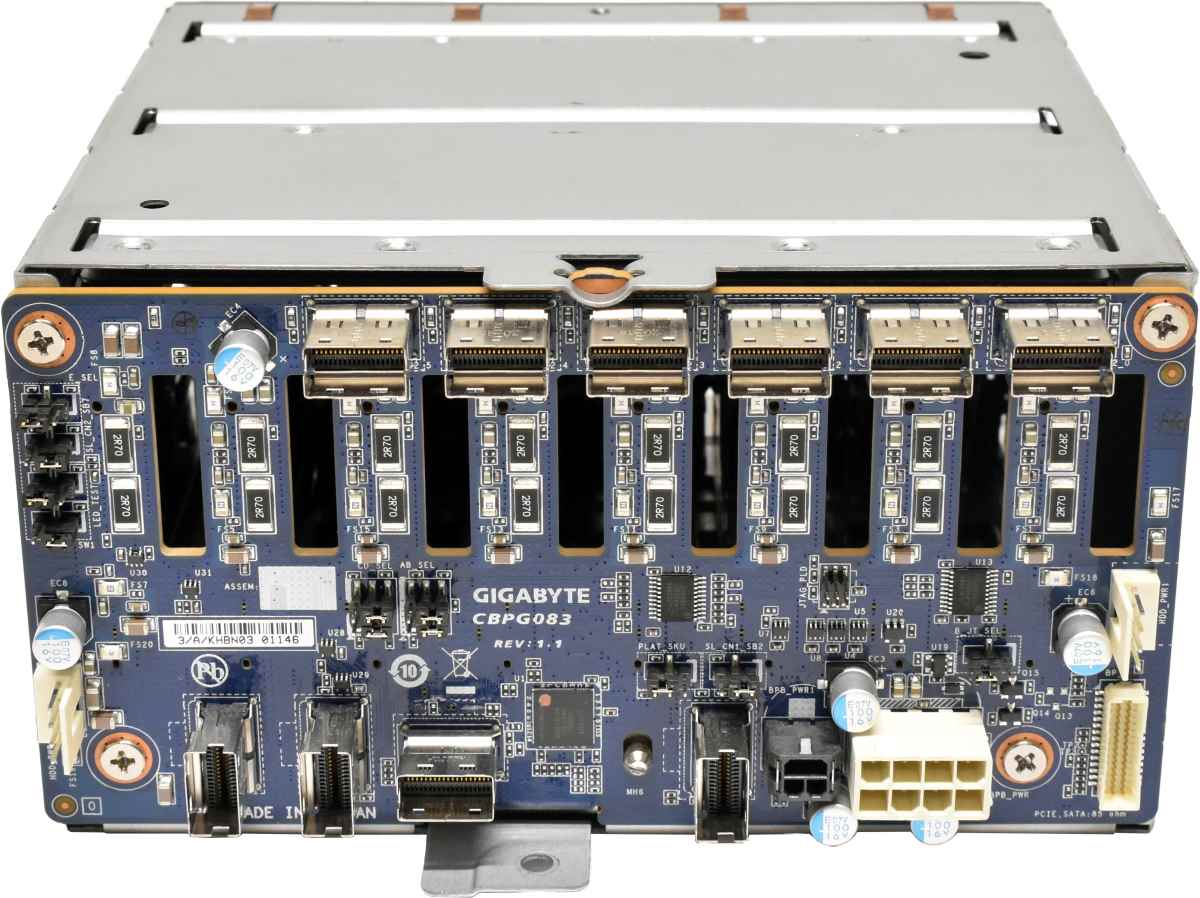 Gigabyte G292-Z20 8-Port SFF Backplane Board CBPG083 +Cage +Cable +Caddys Gigabyte G292-Z20 8-Port SFF Backplane Board CBPG083 +Cage +Cable +Caddys