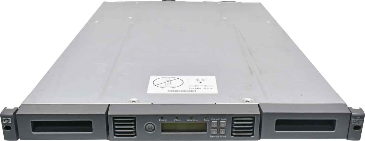 HP StorageWorks 1/8 G2 8-Slot Tape Autoloader 435243-002 LTO-5 6G SAS RJ-45 HP StorageWorks 1/8 G2 8-Slot Tape Autoloader 435243-002 LTO-3 6G SAS RJ-45