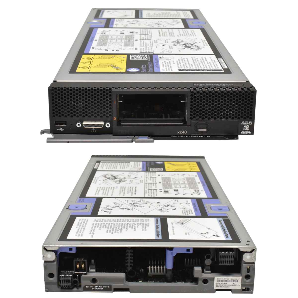 IBM Blade Server / Lenovo Flex System x240 8737 2xKühler IBM Flex System 8721 HC1 14 x X240 M5 NO CPU & RAM PC4 28x SFF 2,5