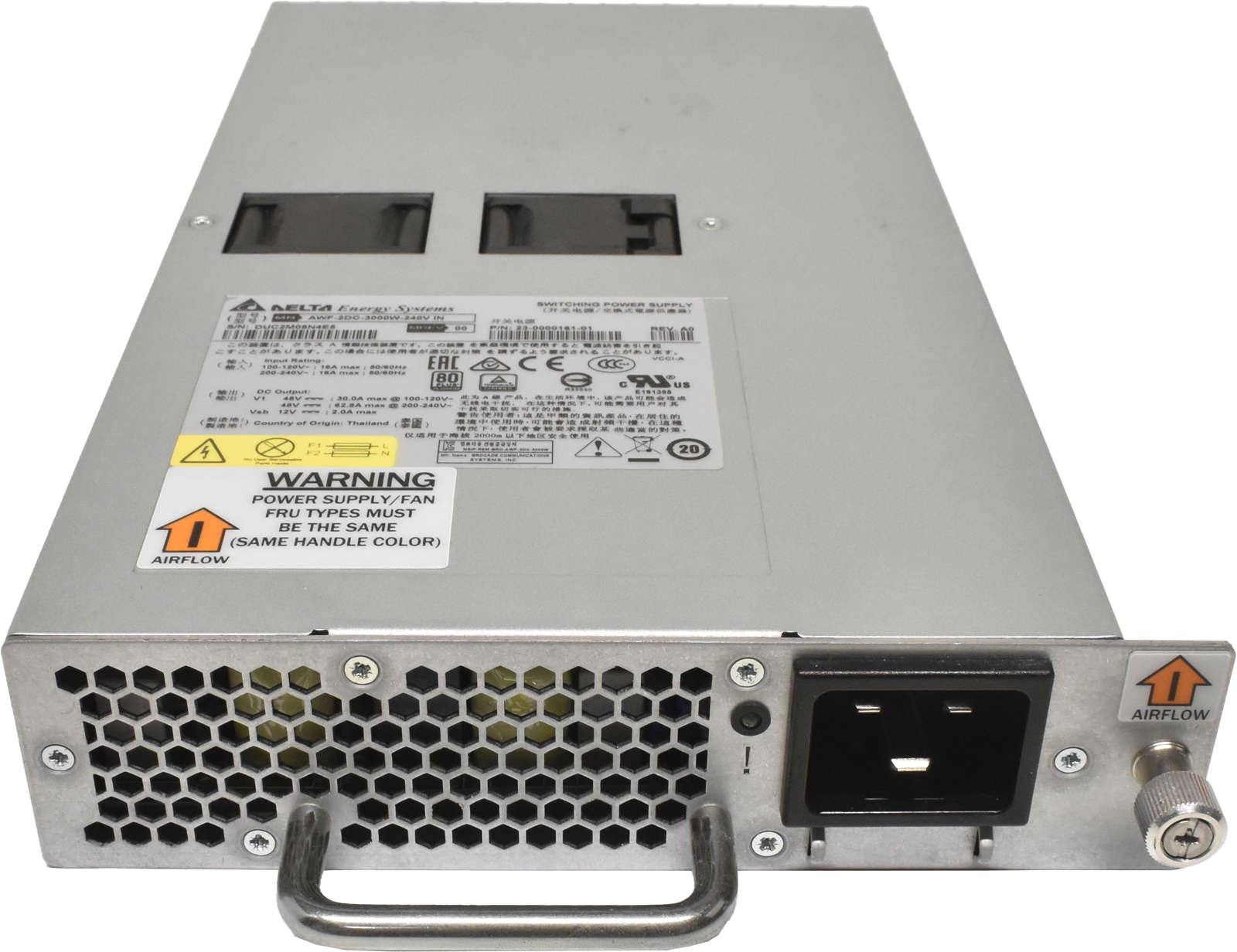 Brocade Netzeil / PSU 3000W für X6-8 X6-4 Direktoren AWF-2DC-3000W-240V 23-0000161-0