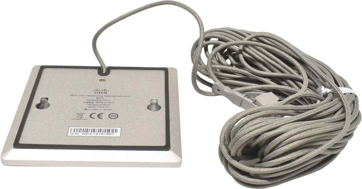 Cisco Telepresence Tischmikrofon 60 CTS-MIC-TABL60 TTC5-12  für MX700 MX800 74-100050-01 NEU NEW