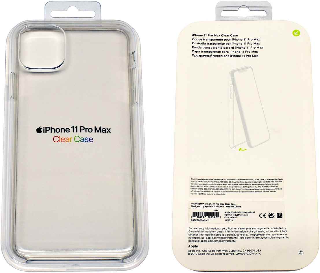 10x Apple Clear Case iPhone 11 Pro Max MX0H2ZM/A  Neu