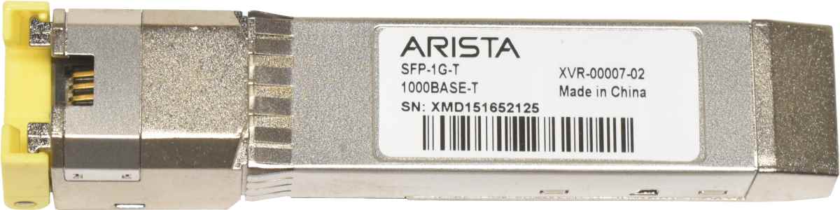 Arista GBIC SFP-1G-T 1000Base-T SFP RJ-45 100m Transceiver XVR-00007-02
